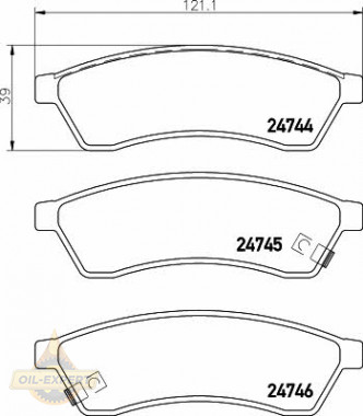 Textar Колодки тормозные дисковые TEXTAR 2474401 - Картинка 1