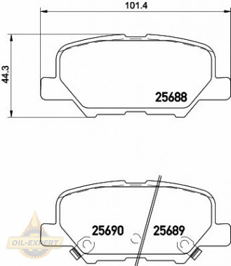 Textar Колодки тормозные дисковые TEXTAR 2568801 - Картинка 1