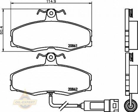 Textar Колодки тормозные дисковые TEXTAR 2086109 - Картинка 1