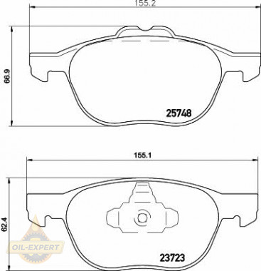 Textar Колодки тормозные дисковые TEXTAR 2574801 - Картинка 1