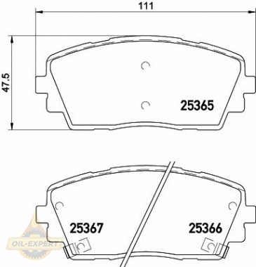 Textar Колодки дискові гальмівні TEXTAR 2536501 - Заображення 1