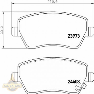 Textar Колодки тормозные дисковые TEXTAR 2397302 - Картинка 1
