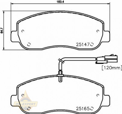 Textar Колодки тормозные дисковые TEXTAR 2514701 - Картинка 1