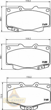 Textar Колодки тормозные дисковые TEXTAR 2167901 - Картинка 1