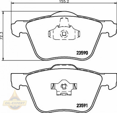 Textar Колодки тормозные дисковые TEXTAR 2359001 - Картинка 1