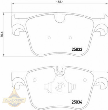 Textar Колодки тормозные дисковые TEXTAR 2583301 - Картинка 1