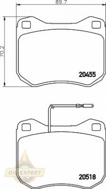 Textar Колодки тормозные дисковые TEXTAR 2045502 - Картинка 1