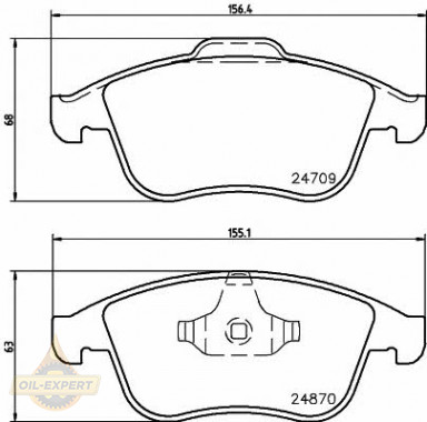 Textar Колодки тормозные дисковые TEXTAR 2487001 - Картинка 1