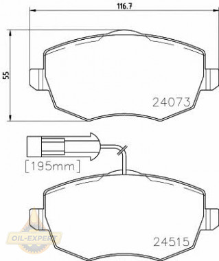 Textar Колодки тормозные дисковые TEXTAR 2407303 - Картинка 1