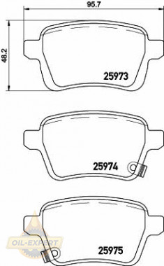 Textar Колодки тормозные дисковые TEXTAR 2597301 - Картинка 1