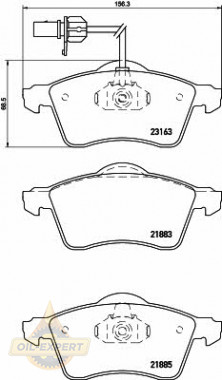 Textar Колодки дискові гальмові TEXTAR 2188501 - Заображення 1