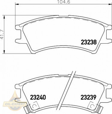 Textar Колодки тормозные дисковые TEXTAR 2323802 - Картинка 1