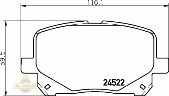 Textar Колодки дискові гальмові TEXTAR 2452201 - Заображення 1
