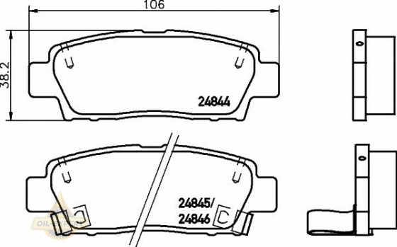 Textar Колодки тормозные дисковые TEXTAR 2484401 - Картинка 1