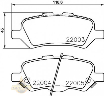 Textar Колодки дискові гальмові TEXTAR 2200301 - Заображення 1