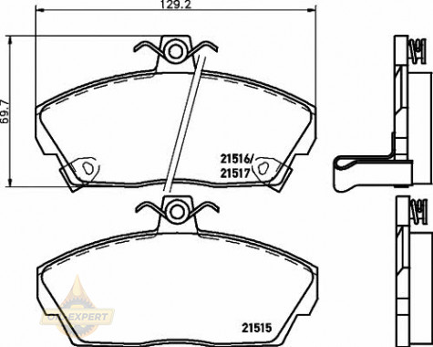 Textar Колодки тормозные дисковые TEXTAR 2151503 - Картинка 1