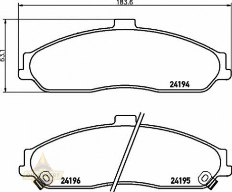 Textar Колодки тормозные дисковые TEXTAR 2419401 - Картинка 1