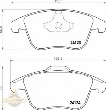 Textar Колодки тормозные дисковые TEXTAR 2412305 - Картинка 1