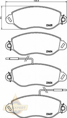 Textar Колодки тормозные дисковые TEXTAR 2343501 - Картинка 1