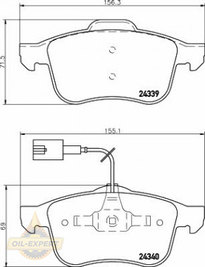 Textar Колодки тормозные дисковые TEXTAR 2433901 - Картинка 1