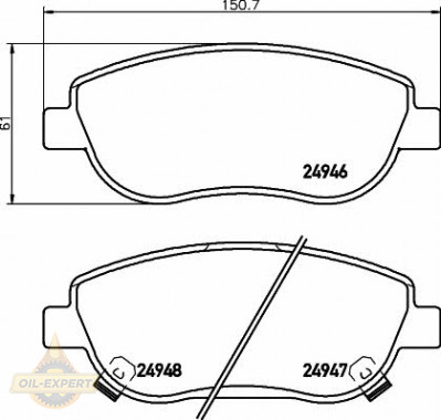 Textar Колодки тормозные дисковые TEXTAR 2494601 - Картинка 1