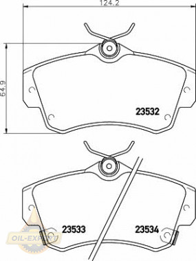 Textar Колодки тормозные дисковые TEXTAR 2353202 - Картинка 1