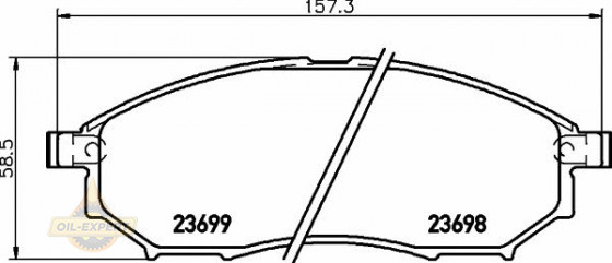 Textar Колодки тормозные дисковые TEXTAR 2369803 - Картинка 1