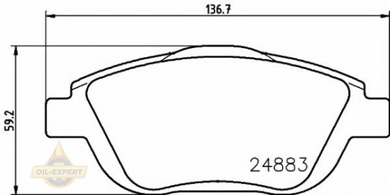 Textar Колодки тормозные дисковые TEXTAR 2488301 - Картинка 1