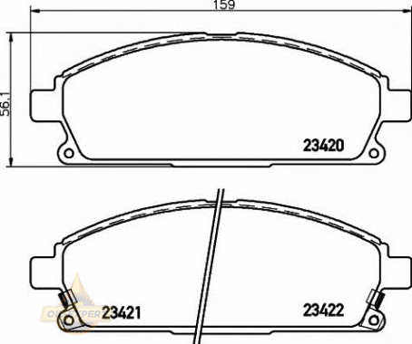 Textar Колодки дискові гальмові TEXTAR 2342001 - Заображення 1