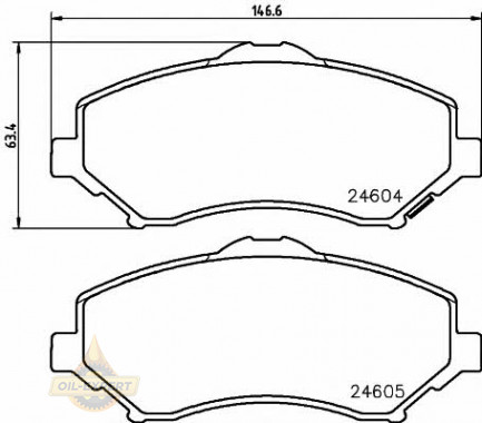 Textar Колодки тормозные дисковые TEXTAR 2460401 - Картинка 1