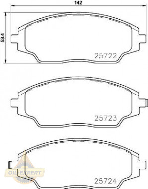 Textar Колодки тормозные дисковые TEXTAR 2572201 - Картинка 1