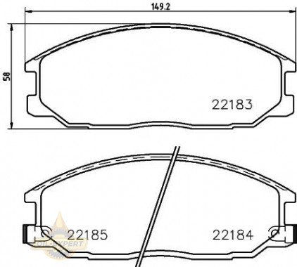Textar Колодки тормозные дисковые TEXTAR 2218301 - Картинка 1