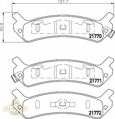 Textar Колодки тормозные дисковые TEXTAR 2177001 - Картинка 1