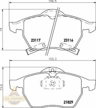 Textar Колодки тормозные дисковые TEXTAR 2311602 - Картинка 1