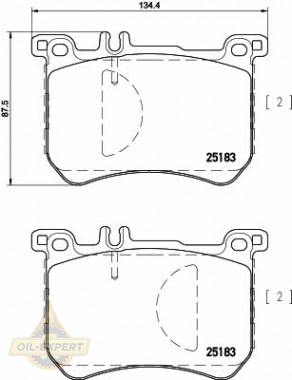 Textar Колодки тормозные дисковые TEXTAR 2518301 - Картинка 1