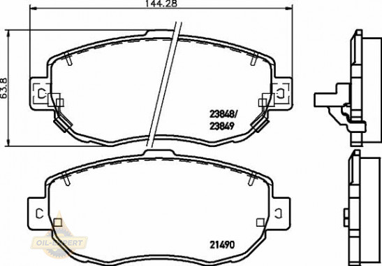 Textar Колодки тормозные дисковые TEXTAR 2149001 - Картинка 1