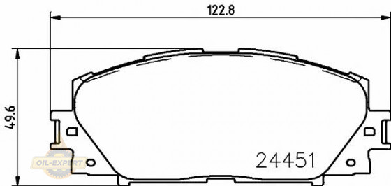 Textar Колодки тормозные дисковые TEXTAR 2445101 - Картинка 1