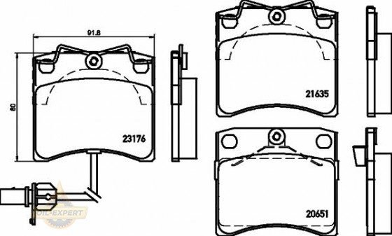 Textar Колодки тормозные дисковые TEXTAR 2317602 - Картинка 1