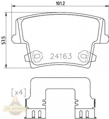 Textar Колодки тормозные дисковые TEXTAR 2416303 - Картинка 1