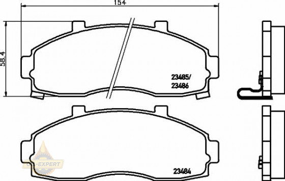 Textar Колодки тормозные дисковые TEXTAR 2348401 - Картинка 1