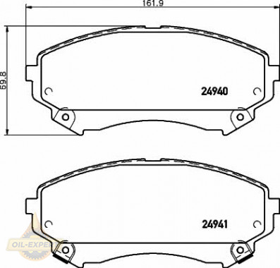 Textar Колодки дискові гальмові TEXTAR 2494001 - Заображення 1