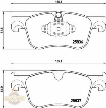 Textar Колодки тормозные дисковые TEXTAR 2583601 - Картинка 1