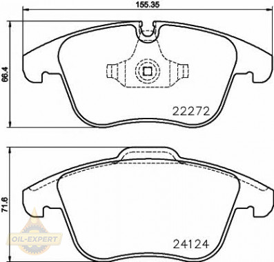 Textar Колодки дискові гальмові TEXTAR 2227201 - Заображення 1