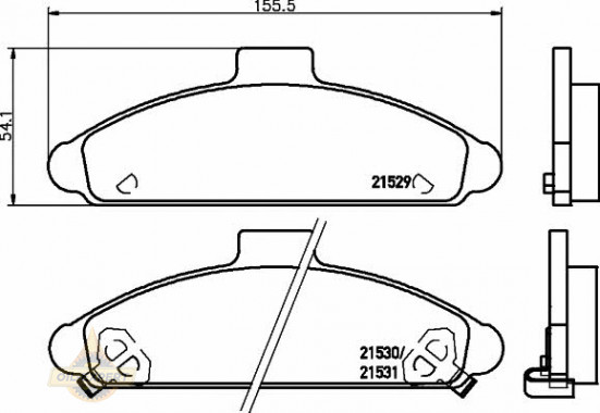 Textar Колодки дискові гальмові TEXTAR 2152901 - Заображення 1