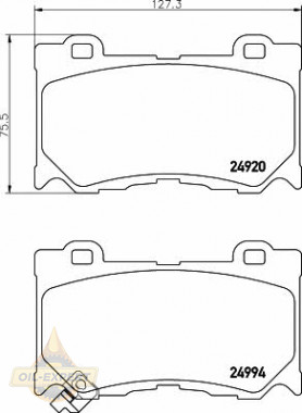 Textar Колодки тормозные дисковые TEXTAR 2492001 - Картинка 1