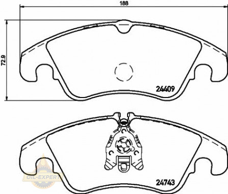 Textar Колодки дискові гальмові TEXTAR 2440901 - Заображення 1