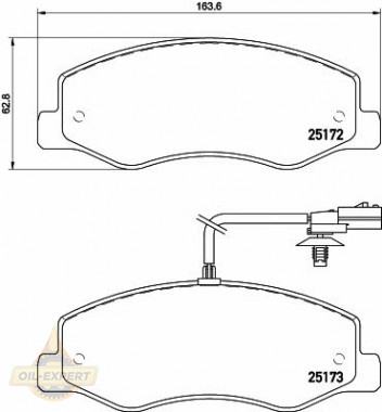 Textar Колодки тормозные дисковые TEXTAR 2517201 - Картинка 1