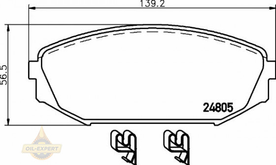 Textar Колодки тормозные дисковые TEXTAR 2480501 - Картинка 1