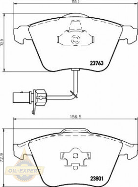 Textar Колодки дискові гальмові TEXTAR 2376302 - Заображення 1