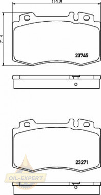 Textar Колодки тормозные дисковые TEXTAR 2374581 - Картинка 1
